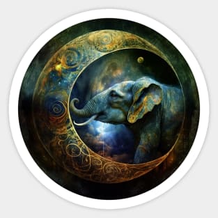 Elephant Spirit, Beautiful Wildlife Sticker